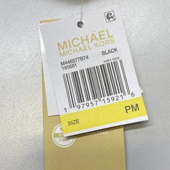 NEW MICHAEL KORS Womens Coat Black Size PM Faux Fur Trim Hooded Puffer Full Zip - Picture 4 of 12